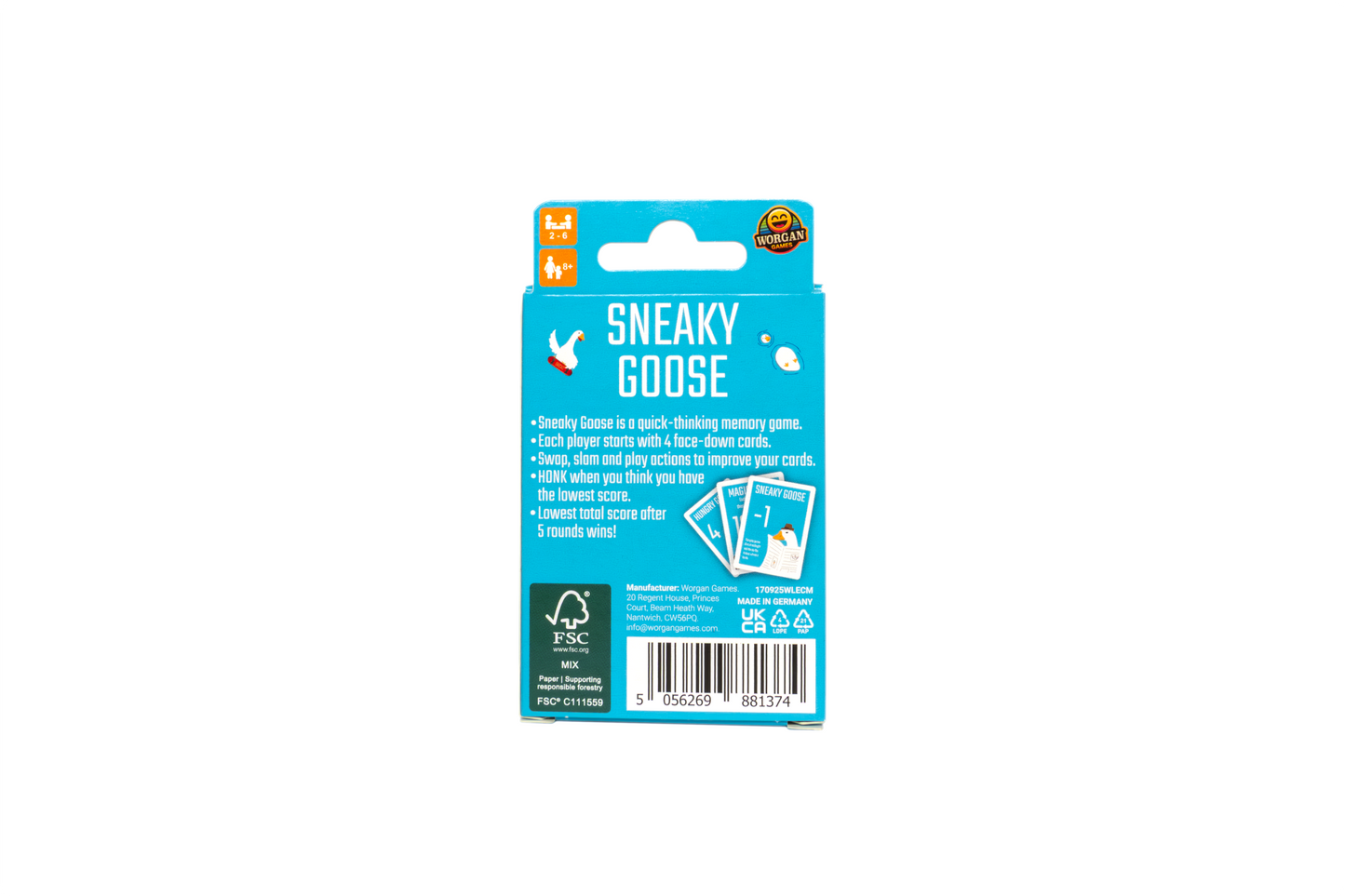 Sneaky Goose: Quick Thinking Memory Game for Kids, Teens & Adults