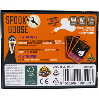 Spooky Goose: Halloween Theme Quick Thinking Memory Game for Kids, Teens & Adults