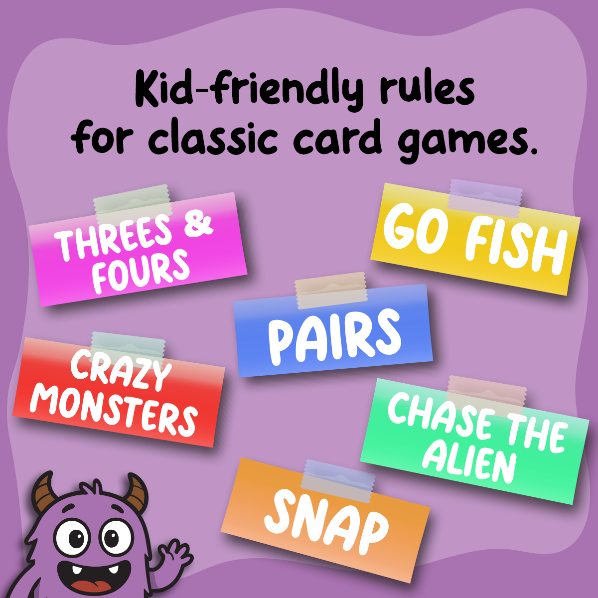 2 Player Card Games For Kids: Simple & Fun Classic Family Table Games