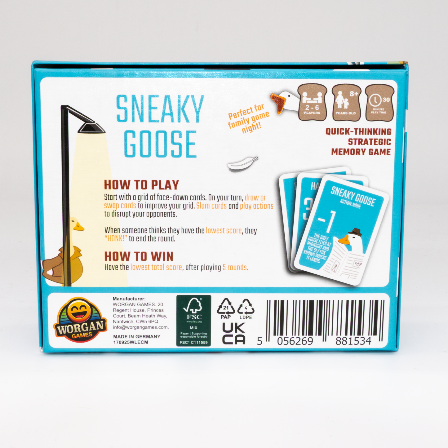 Sneaky Goose: Quick Thinking Memory Game for Kids, Teens & Adults