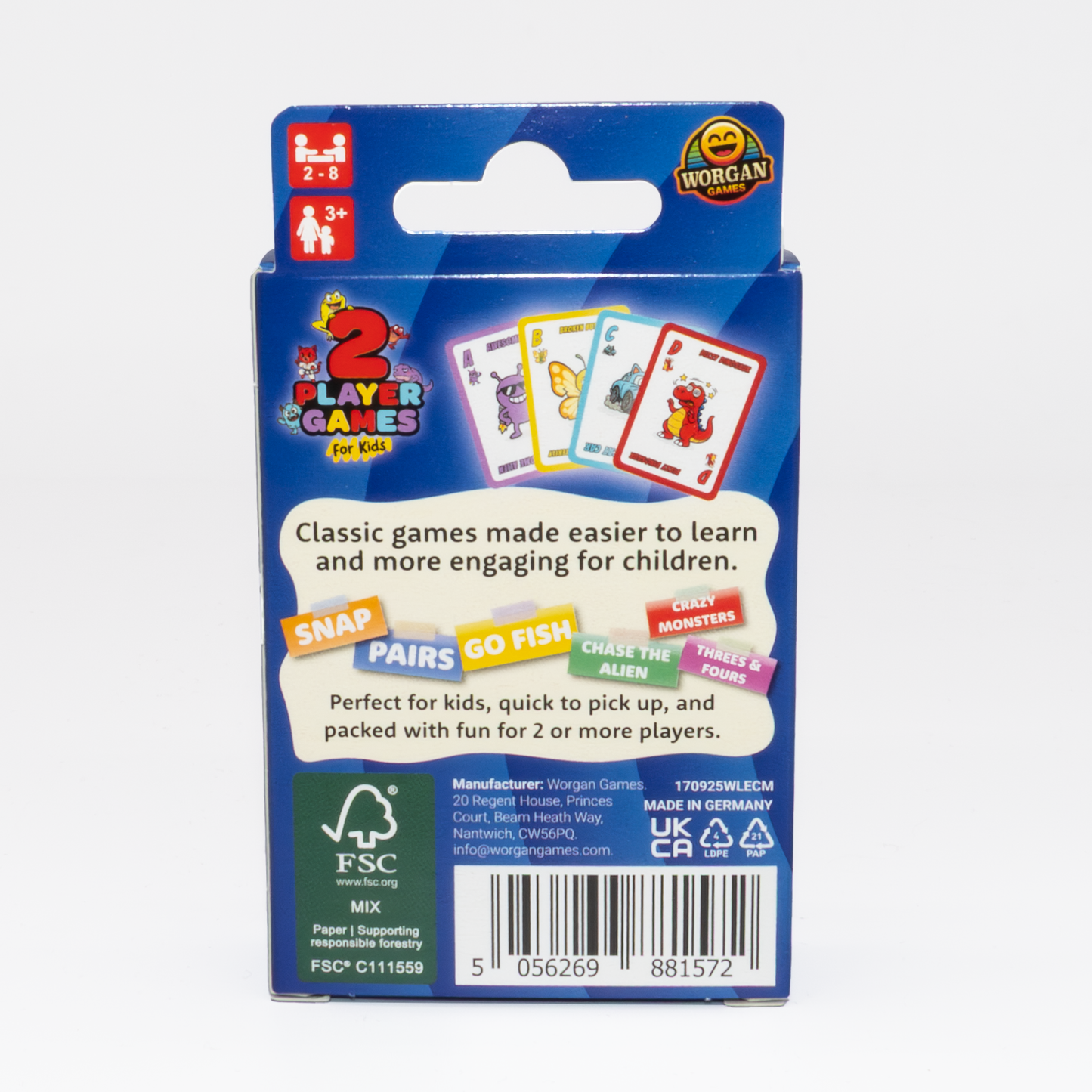 2 Player Card Games For Kids: Simple & Fun Classic Family Table Games