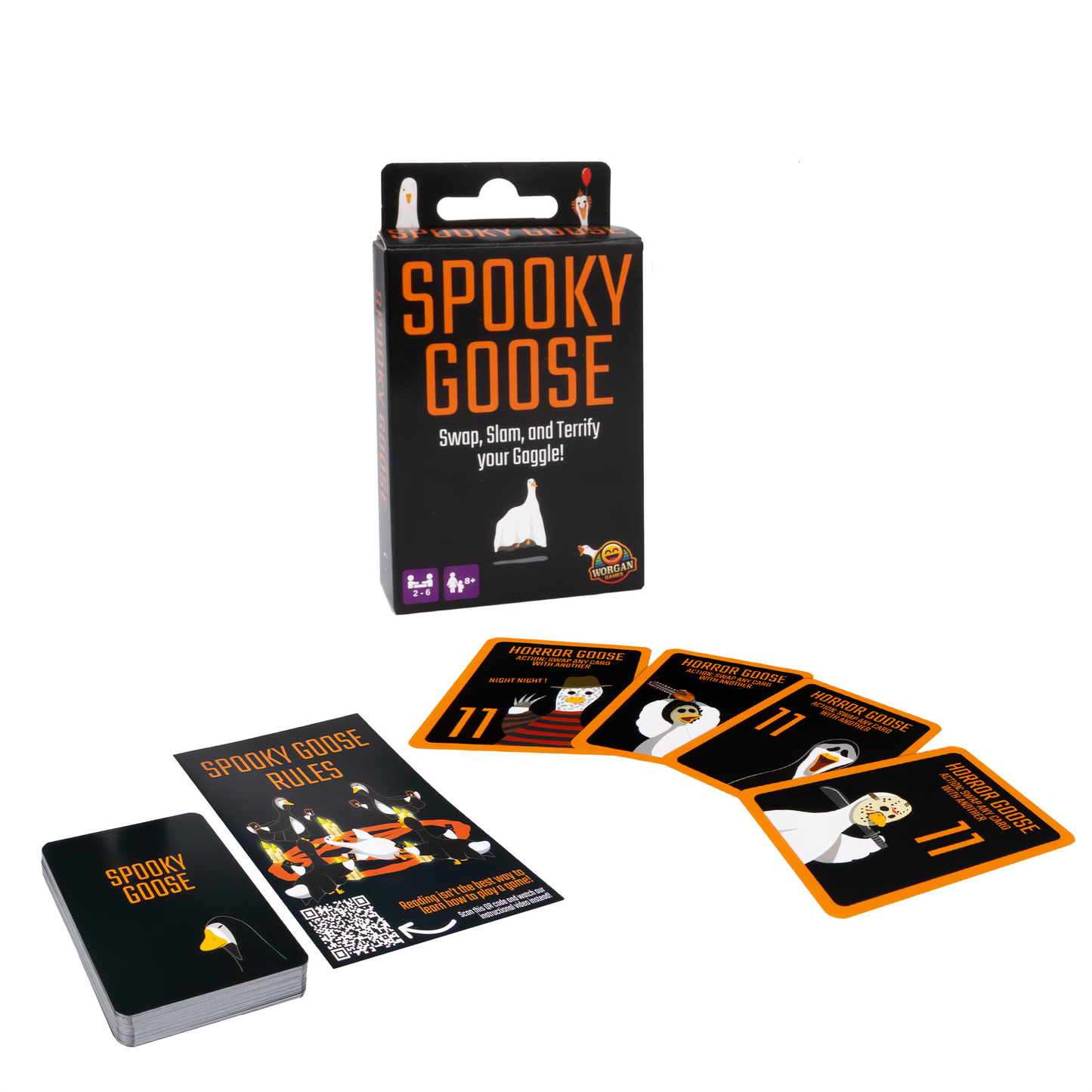 Spooky Goose: Halloween Theme Quick Thinking Memory Game for Kids, Teens & Adults